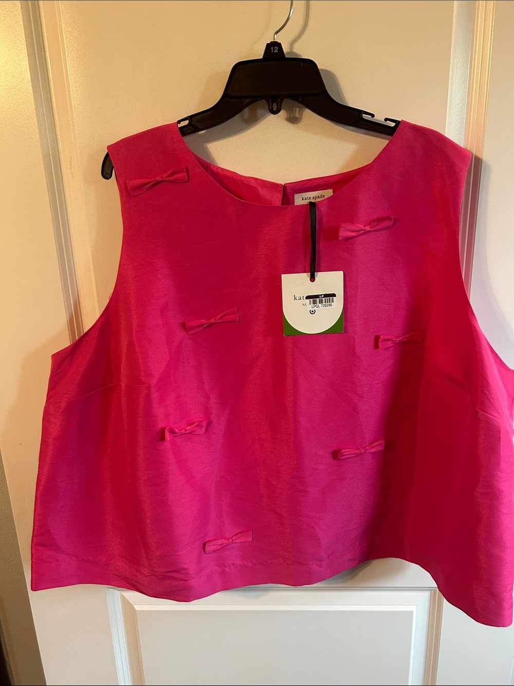 Kate spade x target hot pink tank with bows